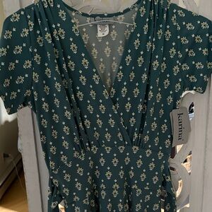 Karina Grimaldi Green Floral Maxi Dress